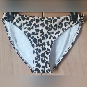 Cheetah Print Mid Rise Swim Bottoms